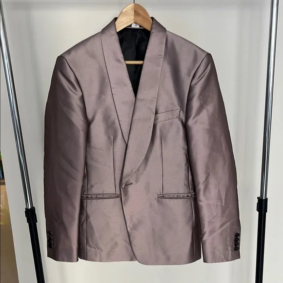 Zara Men's Tuxedo in Metallic Gray - Picture 1 of 2